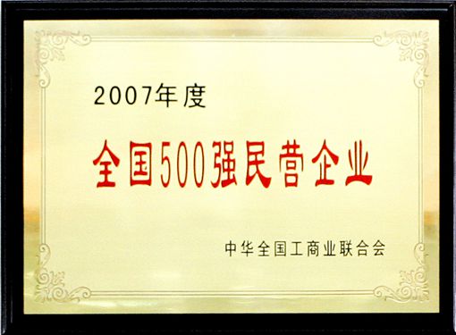 2007年度全国500强民营企业
